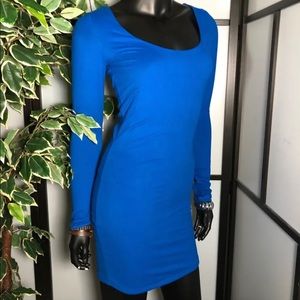 Electric blue bodycon dress size small